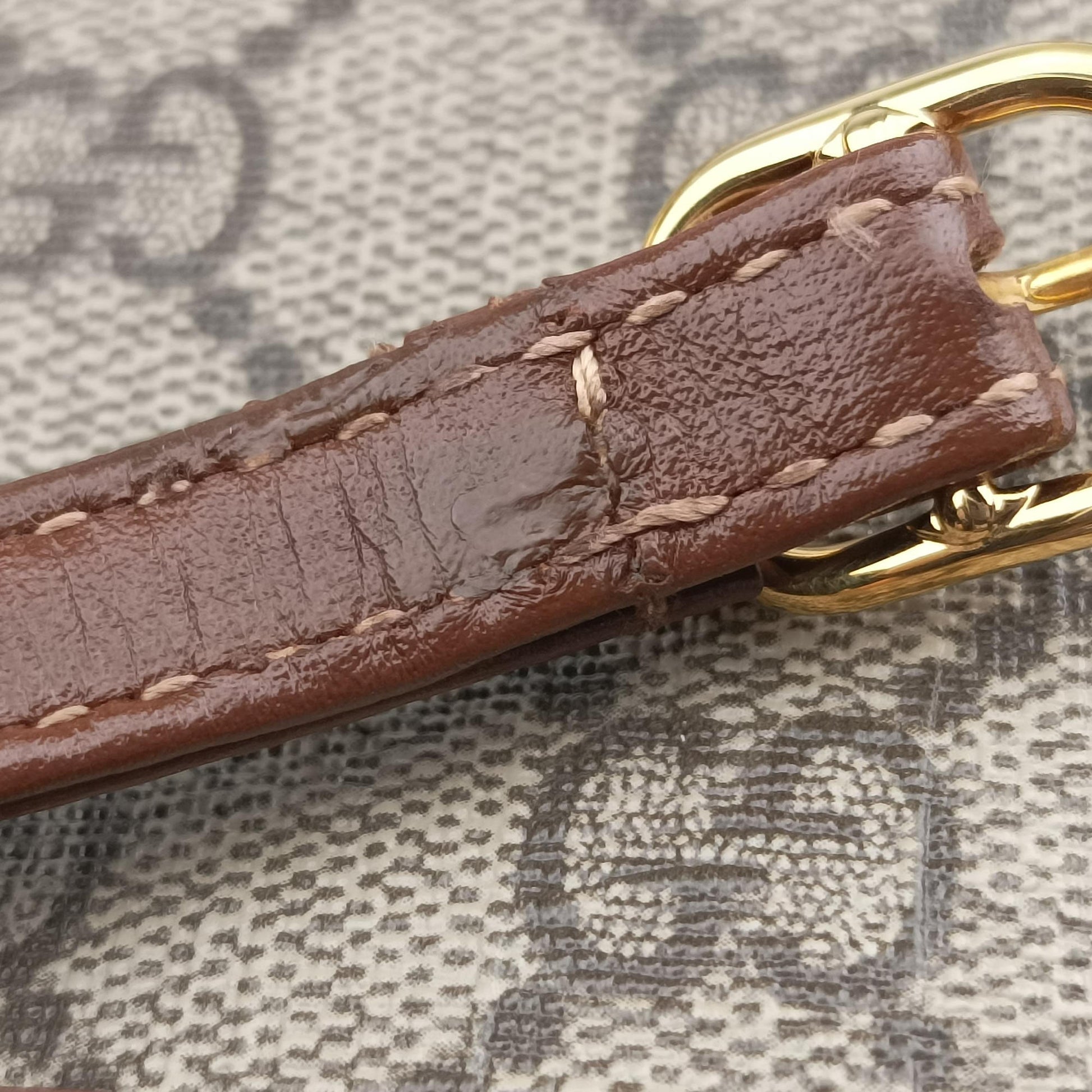 Jackie 1961 GG Supreme Brown PVC coated canvas×Leather 637092 G034082709ジャッキー 1961 GGスプリーム ブラウン PVCコーティングキャンバス×レザー 637092 G034082709