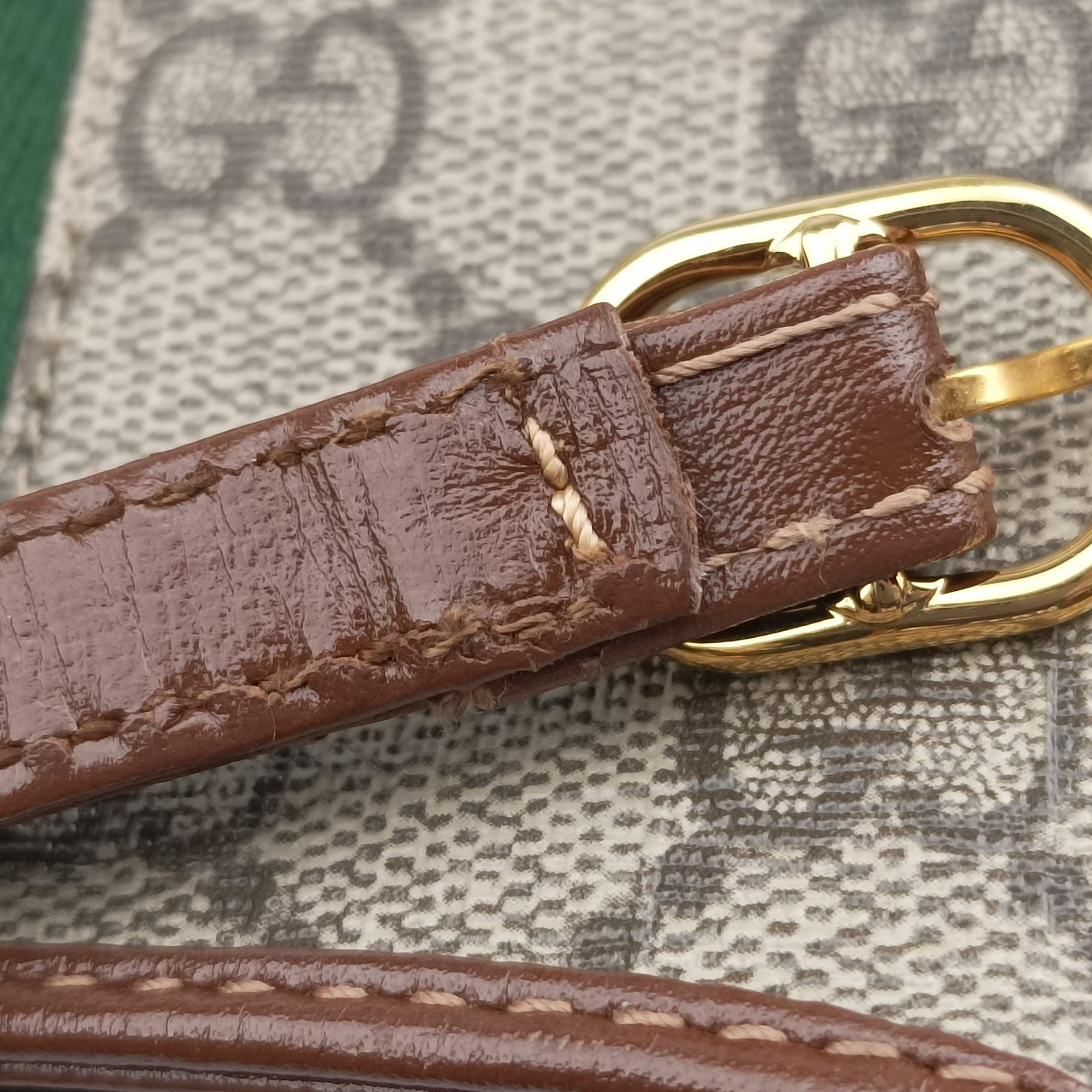 Jackie 1961 GG Supreme Brown PVC coated canvas×Leather 637092 G034082709ジャッキー 1961 GGスプリーム ブラウン PVCコーティングキャンバス×レザー 637092 G034082709