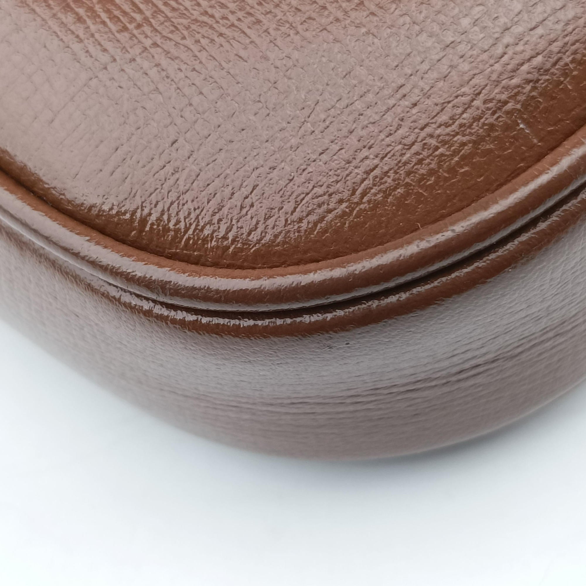 Jackie 1961 GG Supreme Brown PVC coated canvas×Leather 637092 G034082709ジャッキー 1961 GGスプリーム ブラウン PVCコーティングキャンバス×レザー 637092 G034082709