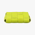 CASSETTE Green lambskin B09834635Tカセット グリーン ラムスキン B09834635T