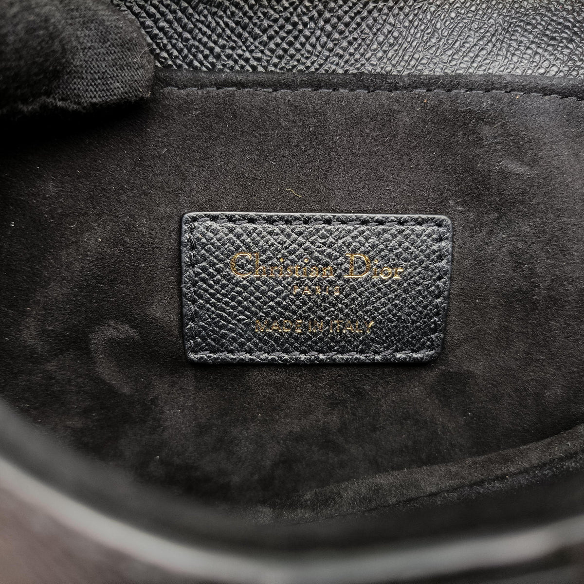 Vintage Christian Dior saddle Black leather  shoulderbag | stylenewstar