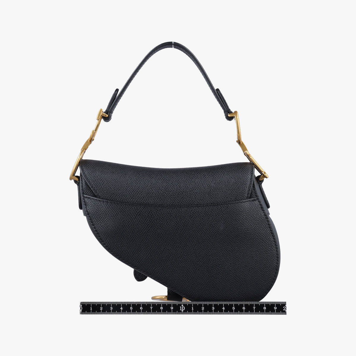Vintage Christian Dior saddle Black leather  shoulderbag | stylenewstar