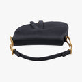 Vintage Christian Dior saddle Black leather  shoulderbag | stylenewstar