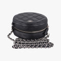 Matelasse Round Black lambskin AP0245 28493950マトラッセ ラウンド ブラック ラムスキン AP0245 28493950