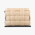 Padded CASSETTE Beige lambskin B09211443Sパデッド カセット ベージュ ラムスキン B09211443S