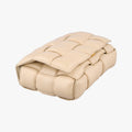 Padded CASSETTE Beige lambskin B09211443Sパデッド カセット ベージュ ラムスキン B09211443S