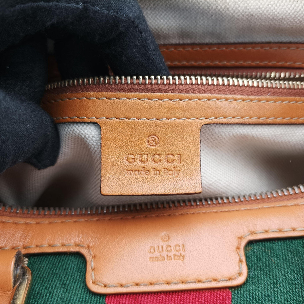 Secondhand Gucci Sherry Line Multicolour canvas×leather 247205 handbag | stylenewstar