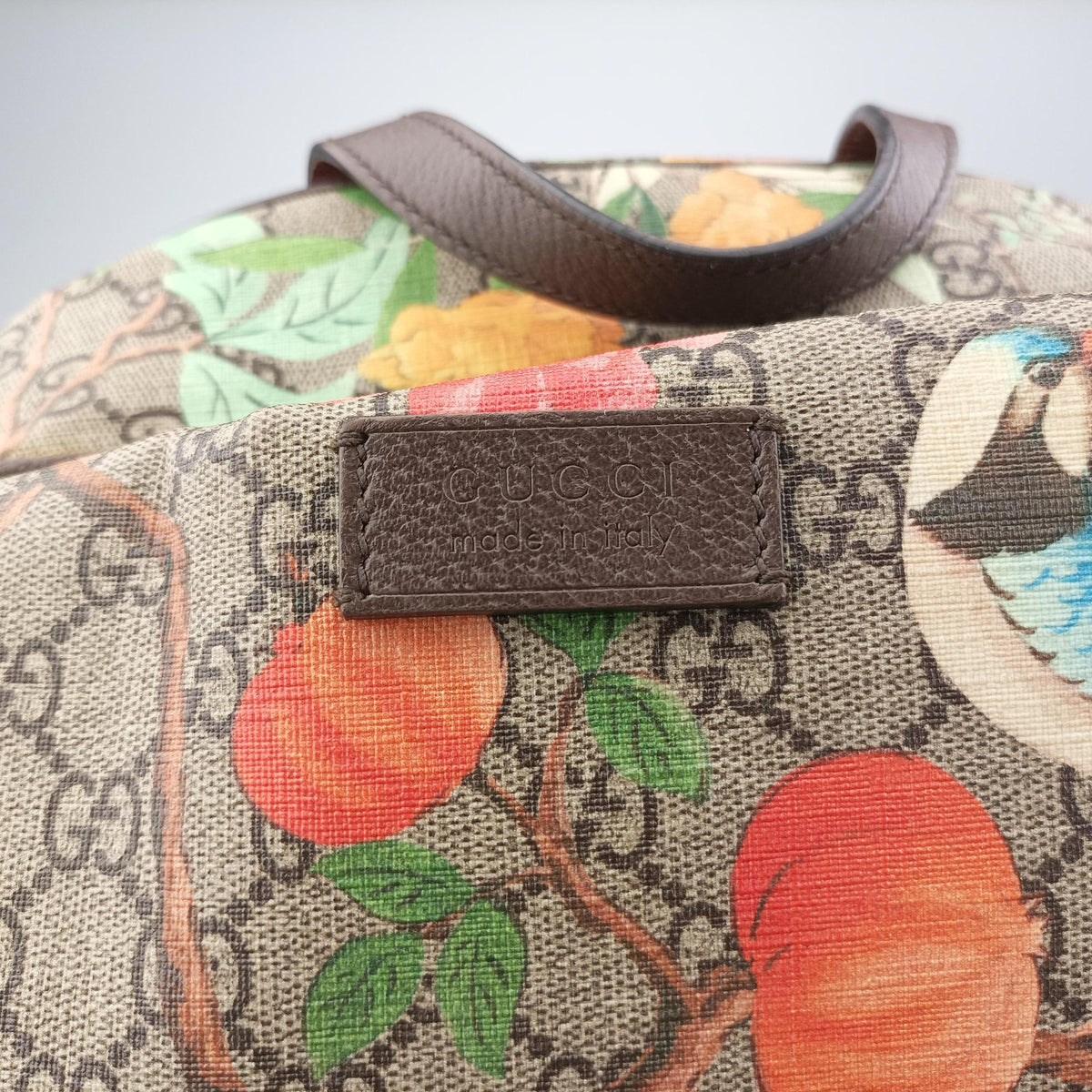 GG Supreme Bengal Brown×Multicolour PVC coated canvas×Leather 428027 H019493071GGスプリーム ベンガル ブラウン×マルチカラー PVCコーティングキャンバス×レザー 428027 H019493071