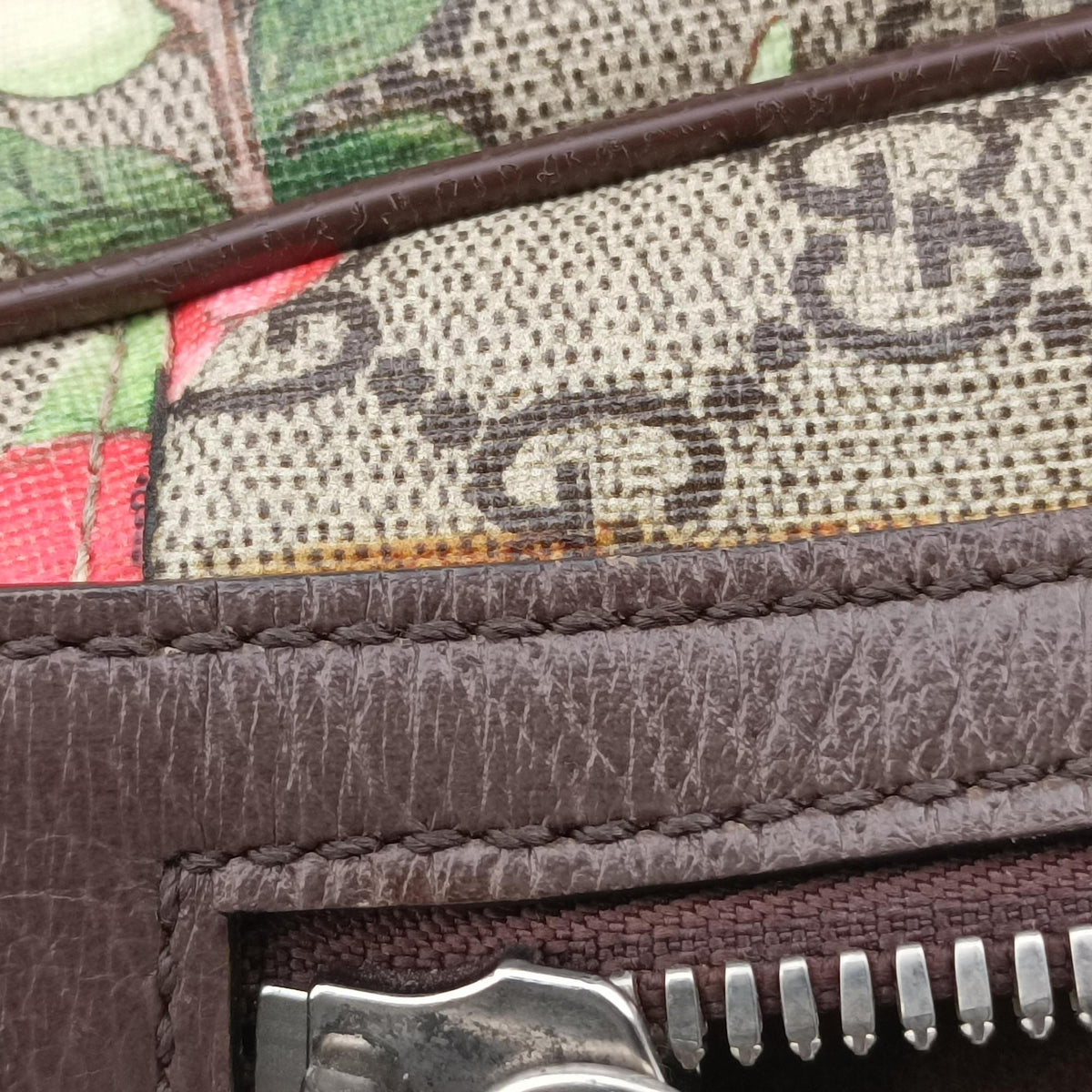 GG Supreme Bengal Brown×Multicolour PVC coated canvas×Leather 428027 H019493071GGスプリーム ベンガル ブラウン×マルチカラー PVCコーティングキャンバス×レザー 428027 H019493071
