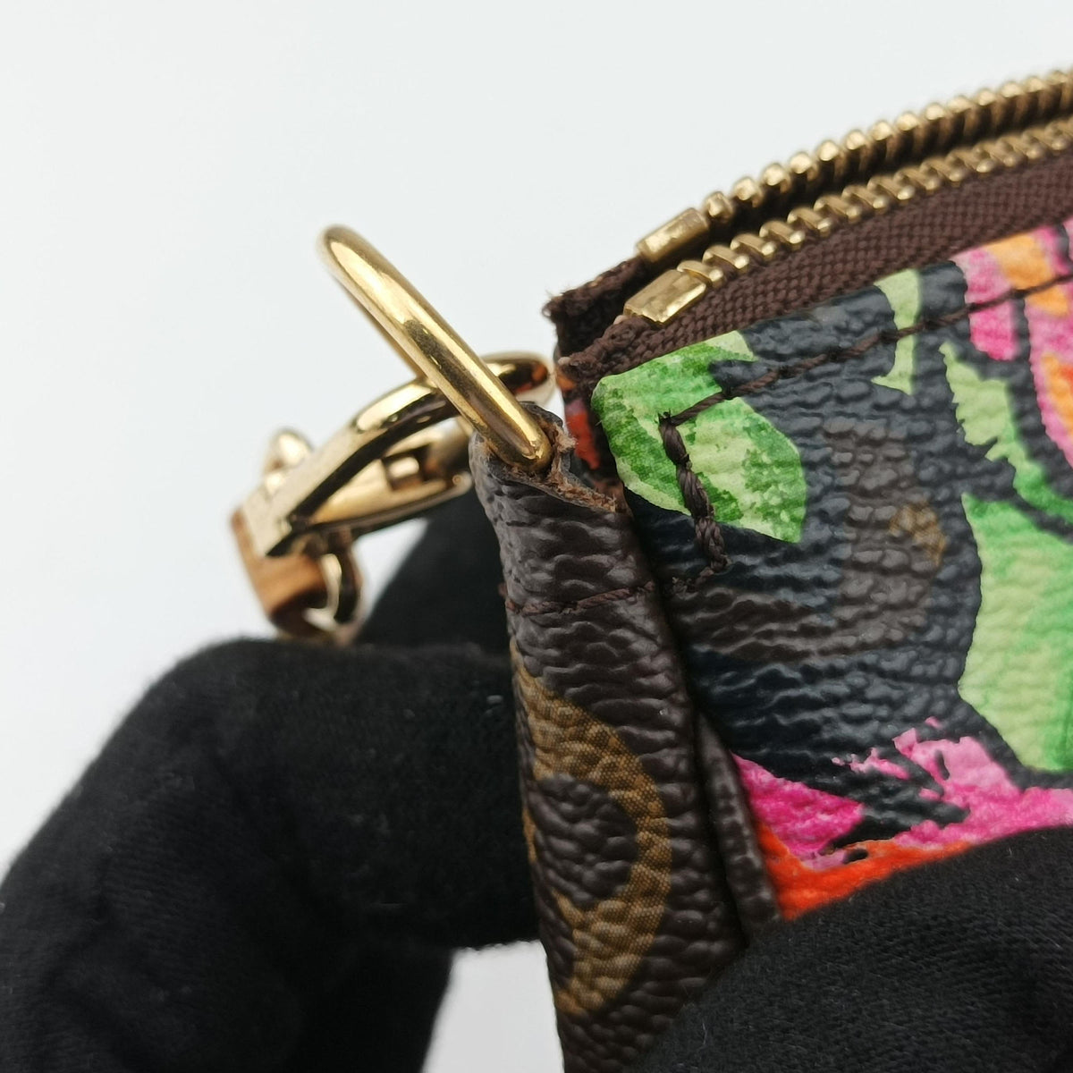 Secondhand Louis Vuitton Pochette Accessoires brown×multi Monogram Canvas M48615 handbag | stylenewstar