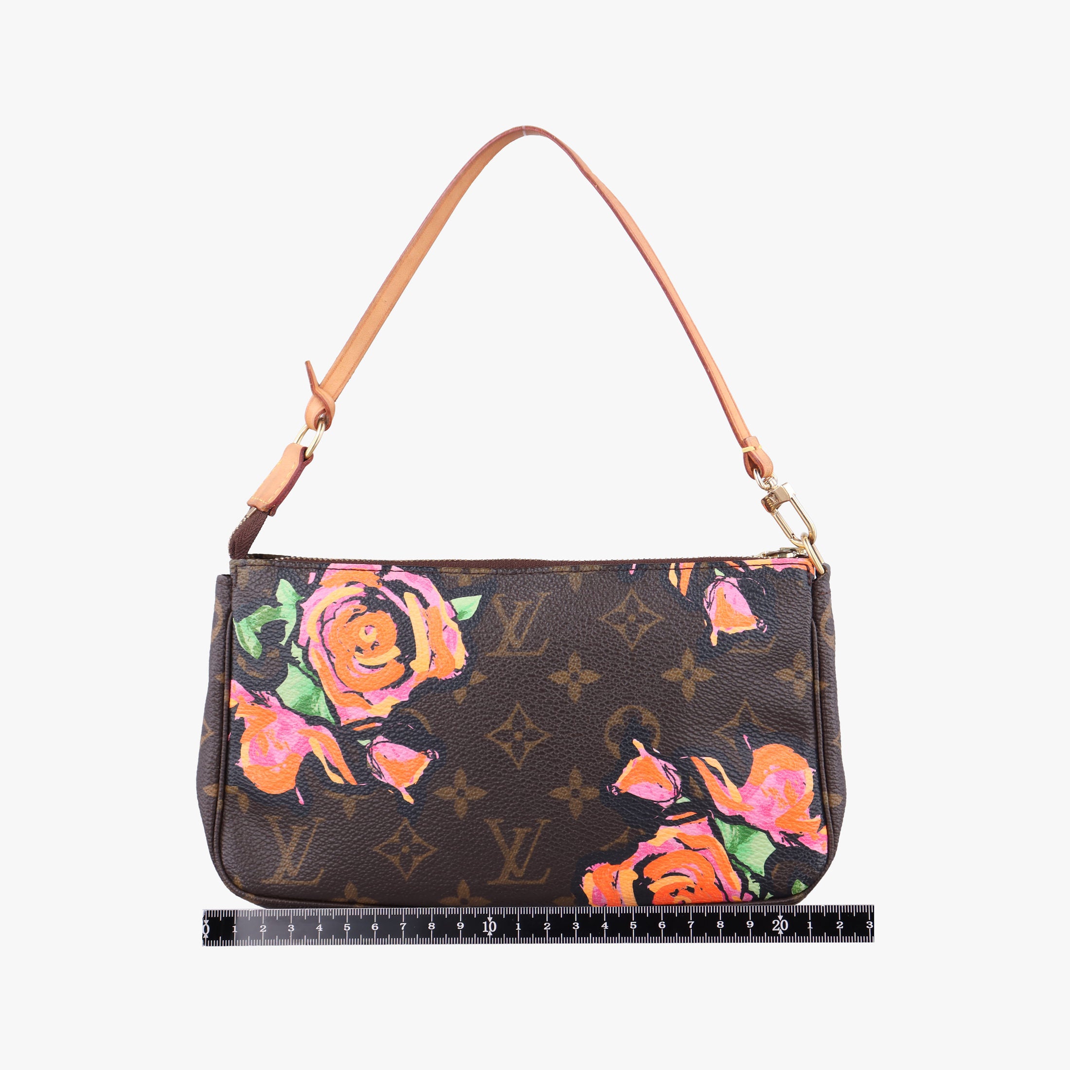 Secondhand Louis Vuitton Pochette Accessoires brown×multi Monogram Canvas M48615 handbag | stylenewstar
