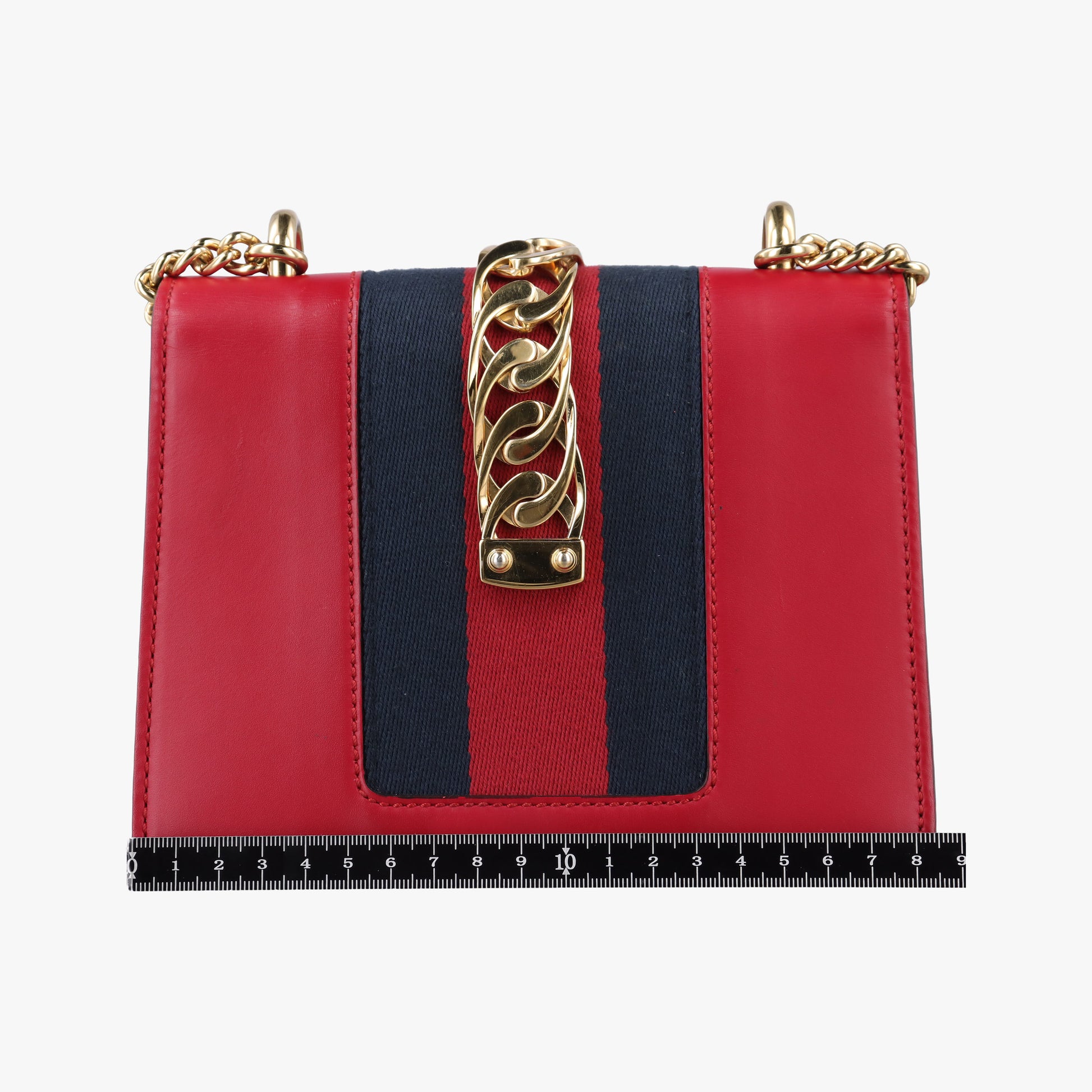 Pre-owned Gucci Sylvie Red Leather 431666 shoulderbag | stylenewstar