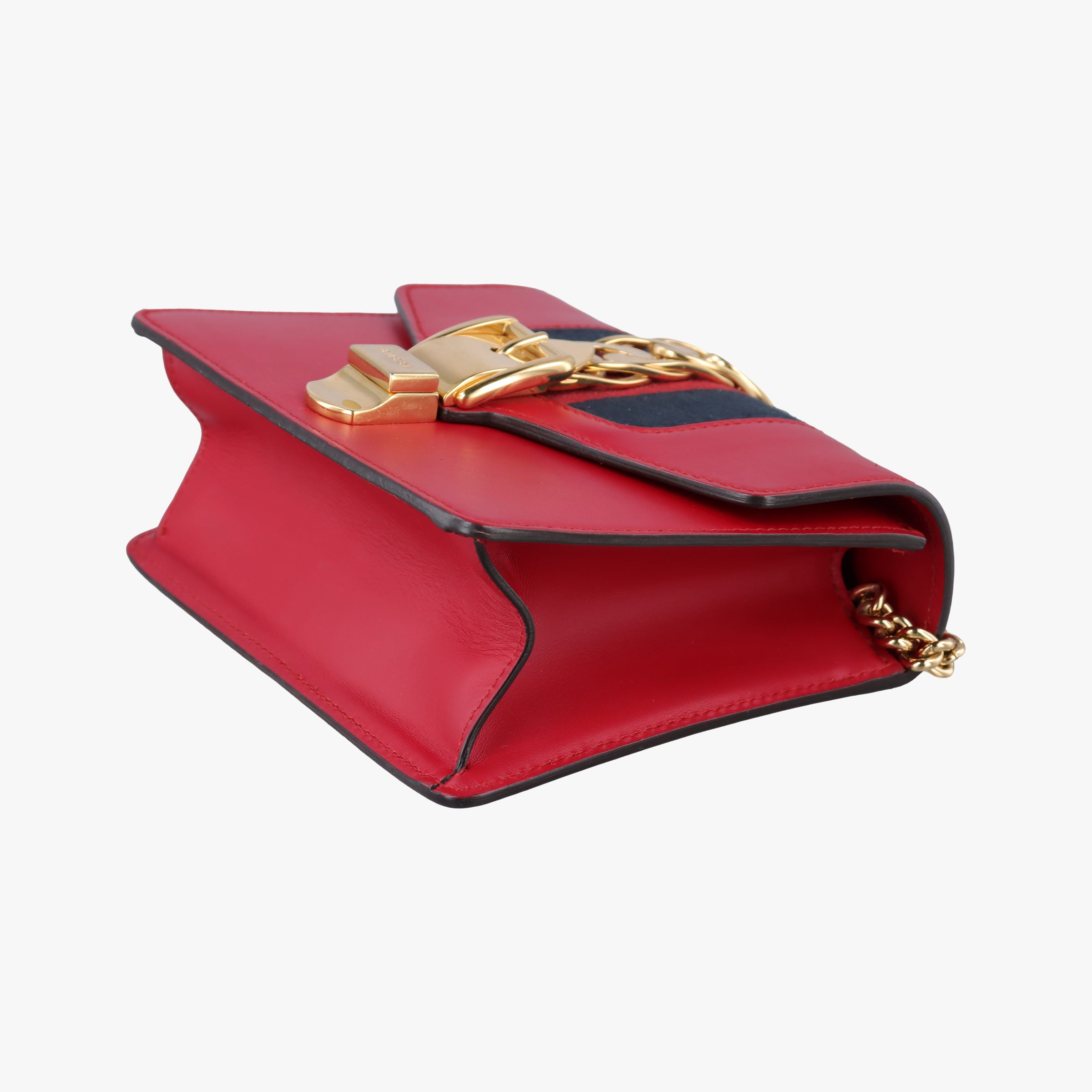 Pre-owned Gucci Sylvie Red Leather 431666 shoulderbag | stylenewstar