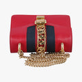 Pre-owned Gucci Sylvie Red Leather 431666 shoulderbag | stylenewstar