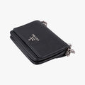 Pre-owned Prada Pattina City chain Black SAFFIANO Leather 1BD009 shoulderbag | stylenewstar