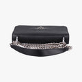 Pre-owned Prada Pattina City chain Black SAFFIANO Leather 1BD009 shoulderbag | stylenewstar