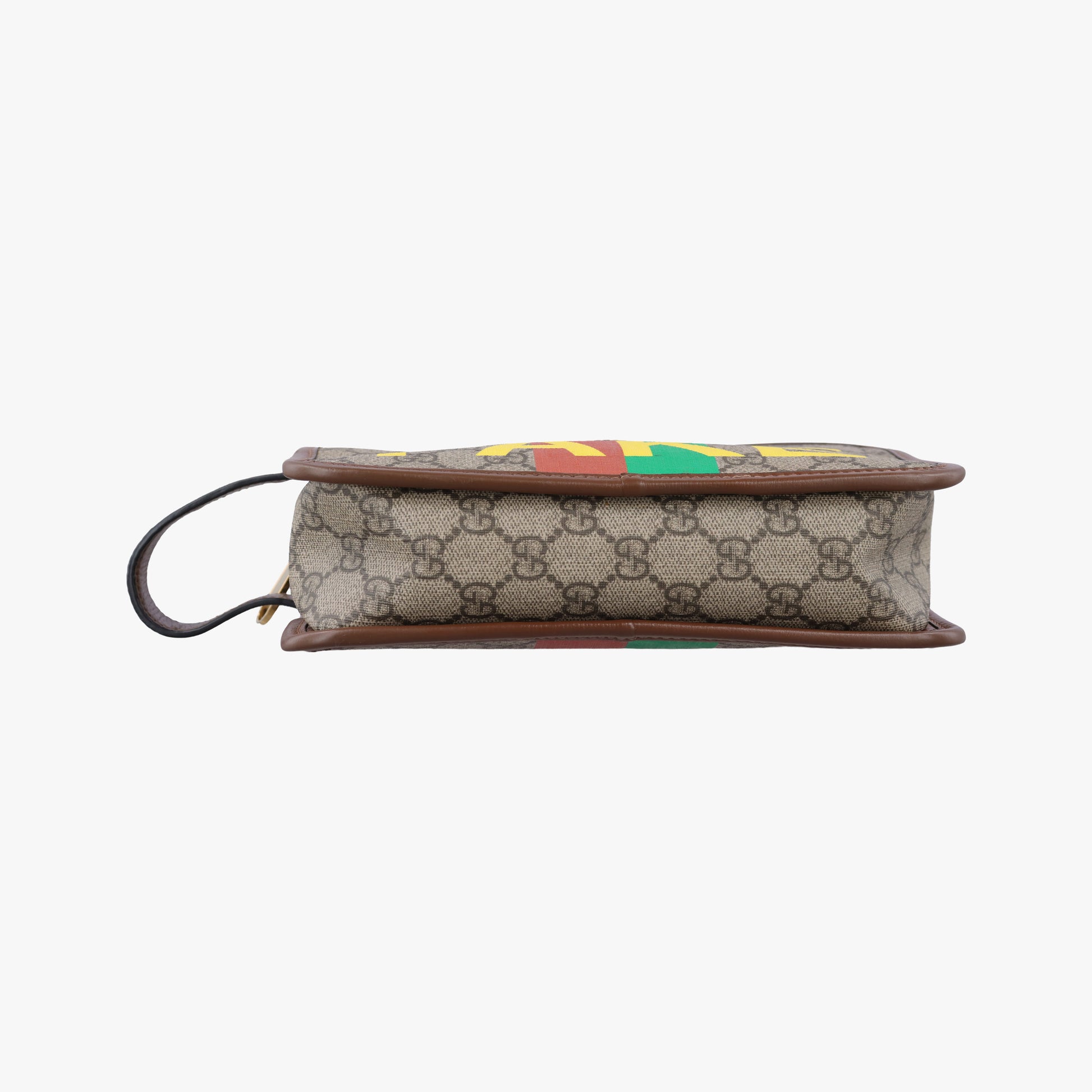 Vintage Gucci Fake/Not GG Supreme Brown PVC coated canvas 636243 clutchbag | stylenewstar
