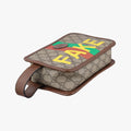 Vintage Gucci Fake/Not GG Supreme Brown PVC coated canvas 636243 clutchbag | stylenewstar