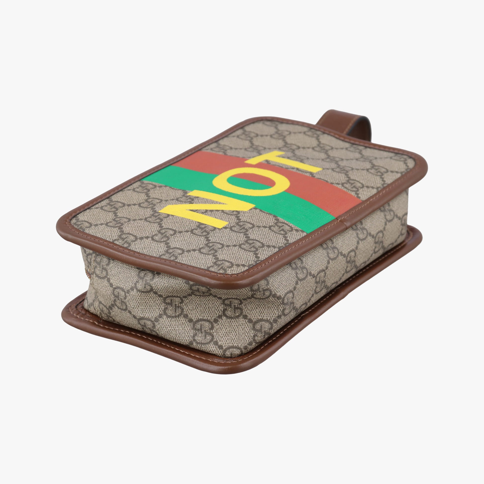 Vintage Gucci Fake/Not GG Supreme Brown PVC coated canvas 636243 clutchbag | stylenewstar