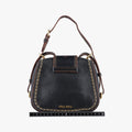 Miu Lady Black Leather 37ミュウレディ ブラック レザー 37
