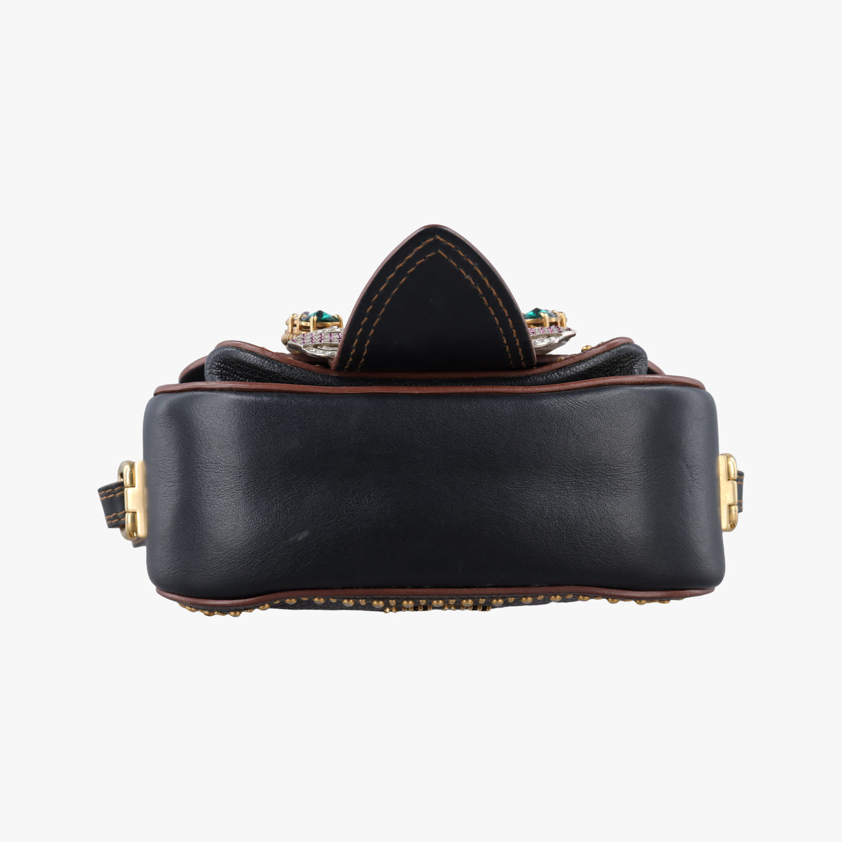 Miu Lady Black Leather 37ミュウレディ ブラック レザー 37