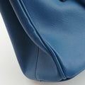 Pre-owned Prada Galleria Blue SAFFIANO Leather BN1801 shoulderbag | stylenewstar