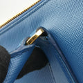 Pre-owned Prada Galleria Blue SAFFIANO Leather BN1801 shoulderbag | stylenewstar