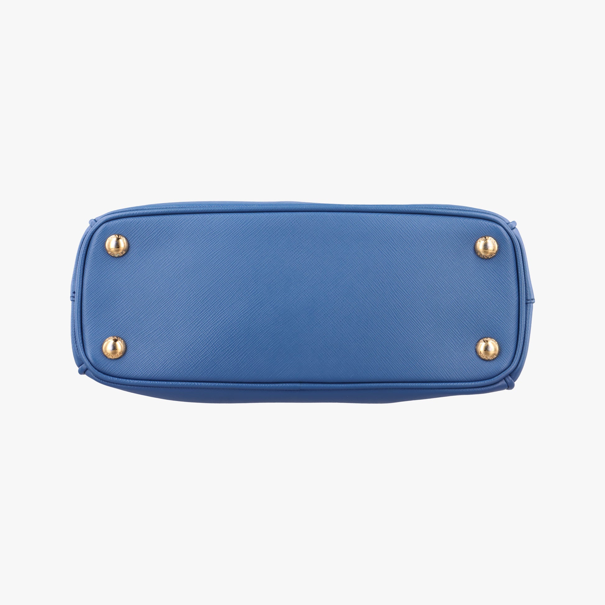 Pre-owned Prada Galleria Blue SAFFIANO Leather BN1801 shoulderbag | stylenewstar