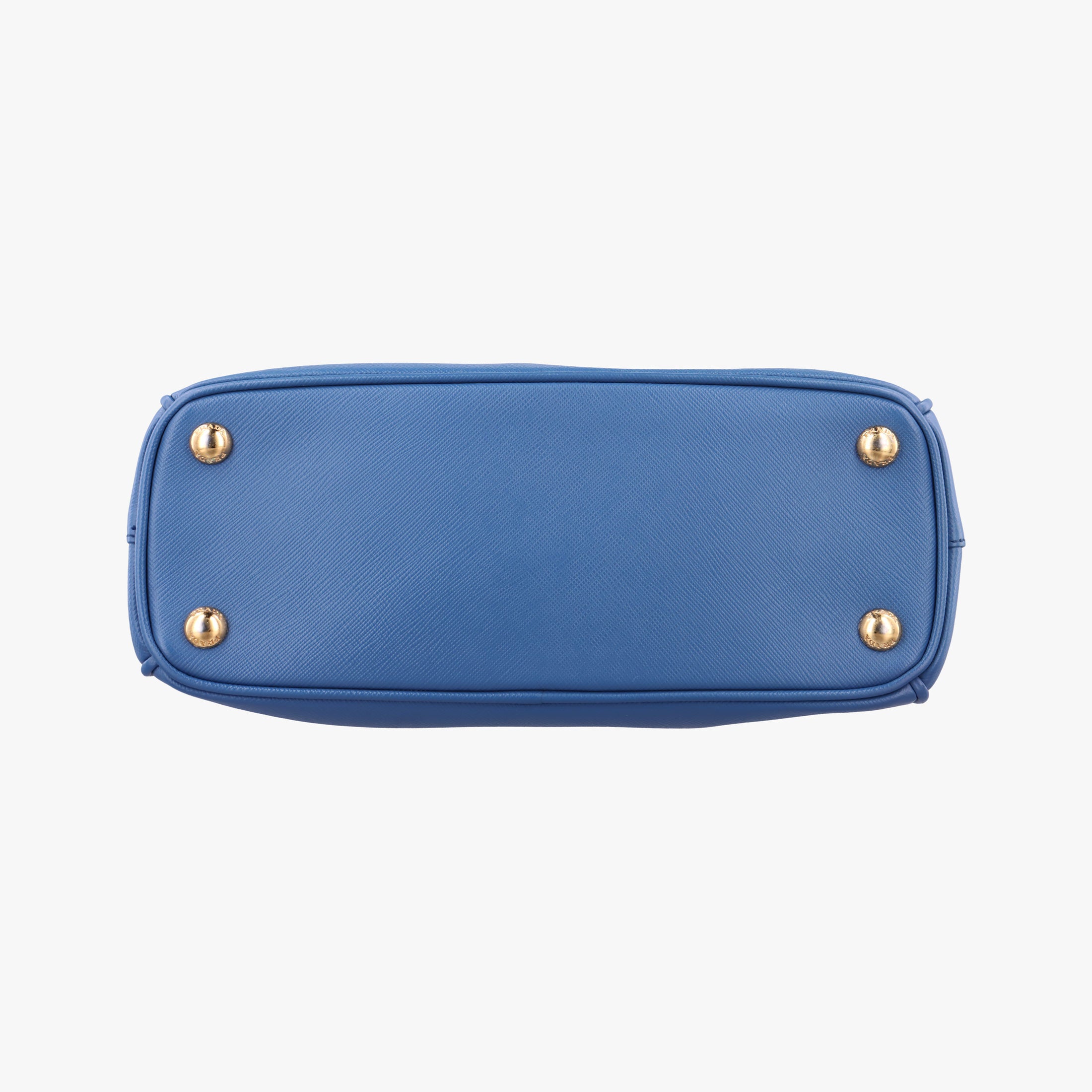 Pre-owned Prada Galleria Blue SAFFIANO Leather BN1801 shoulderbag | stylenewstar