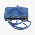 Pre-owned Prada Galleria Blue SAFFIANO Leather BN1801 shoulderbag | stylenewstar