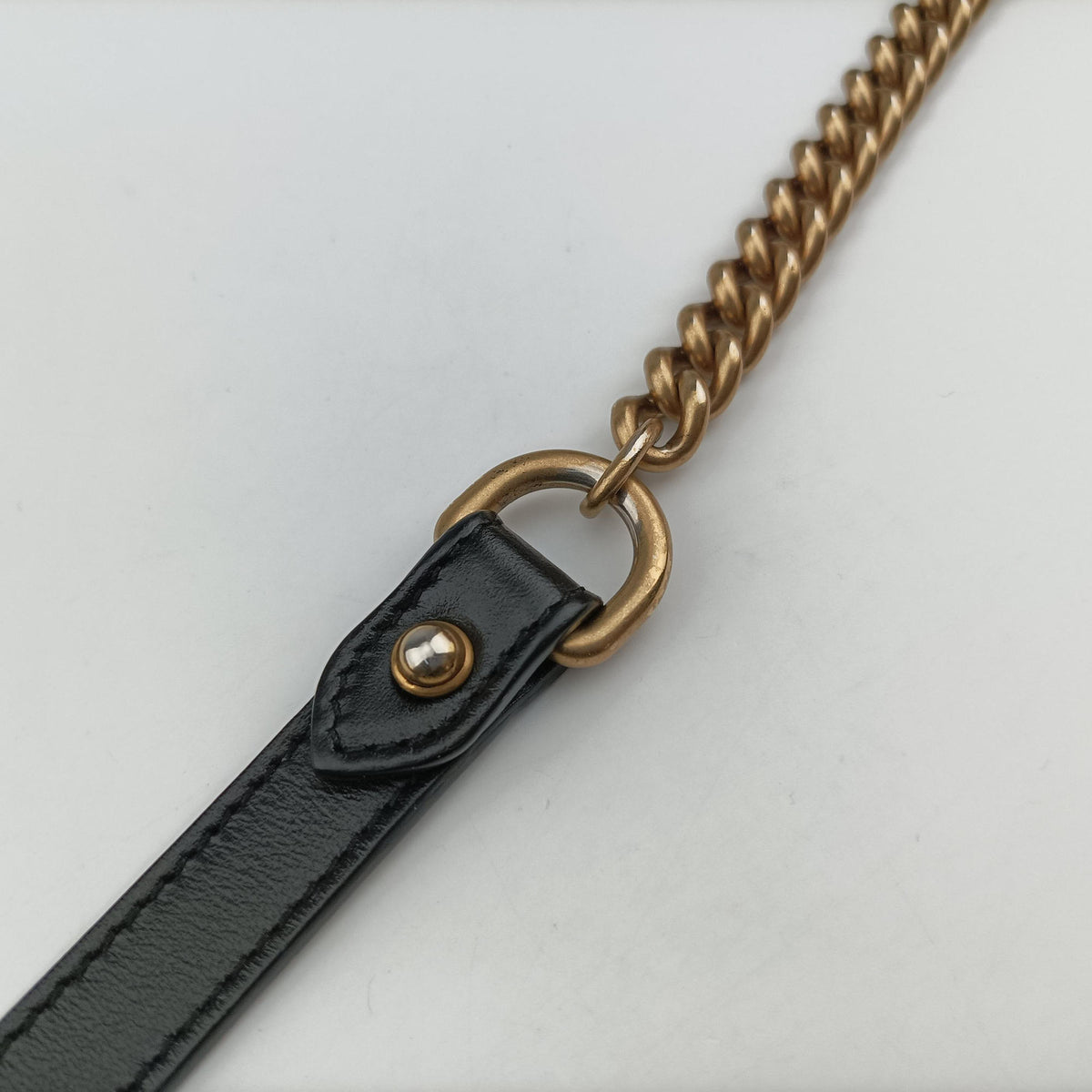 Pre-owned Gucci GG Marmont Black Leather 448065 shoulderbag | stylenewstar