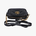 Pre-owned Gucci GG Marmont Black Leather 448065 shoulderbag | stylenewstar
