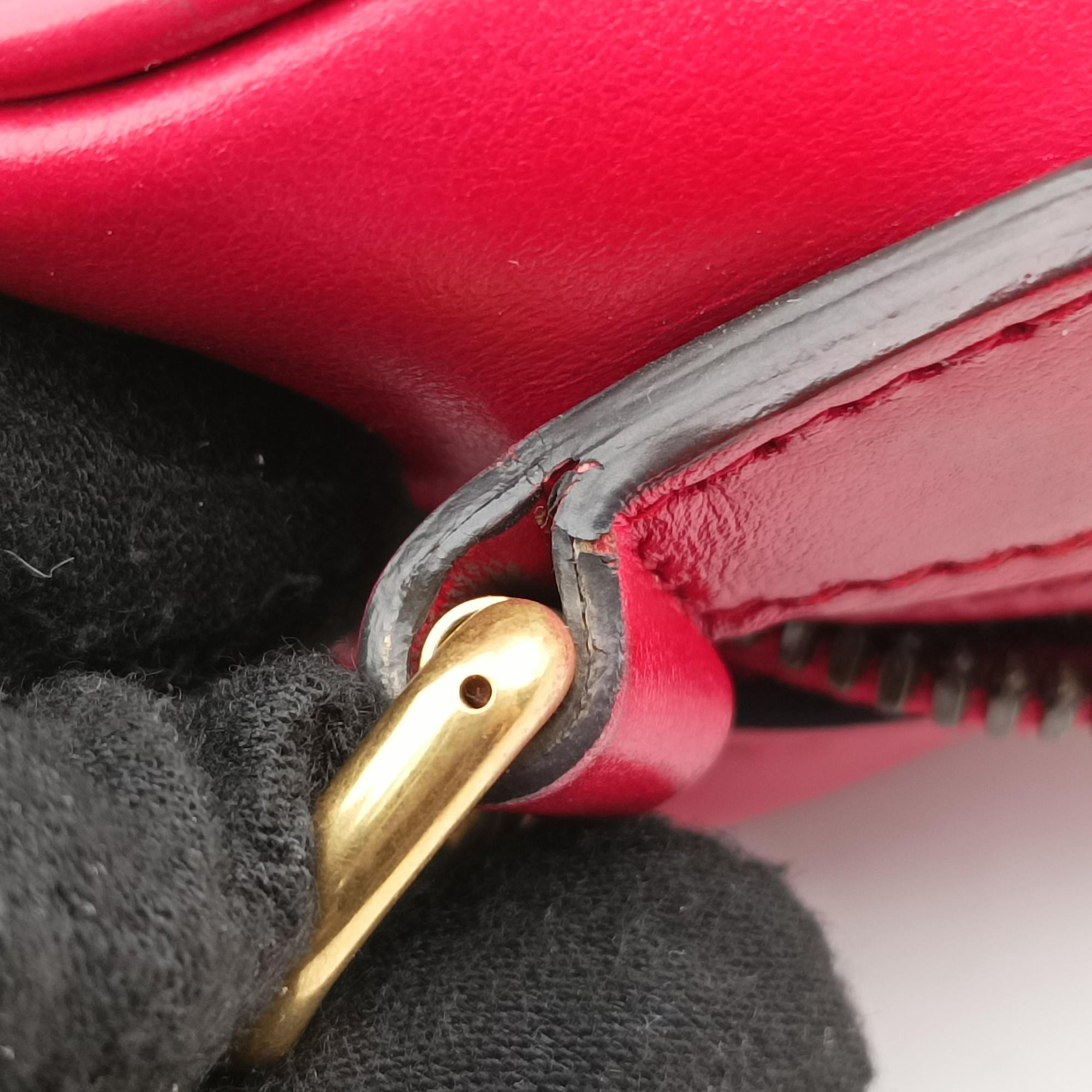 GG Marmont Red Leather 498100 A028081463GGマーモント レッド レザー 498100 A028081463