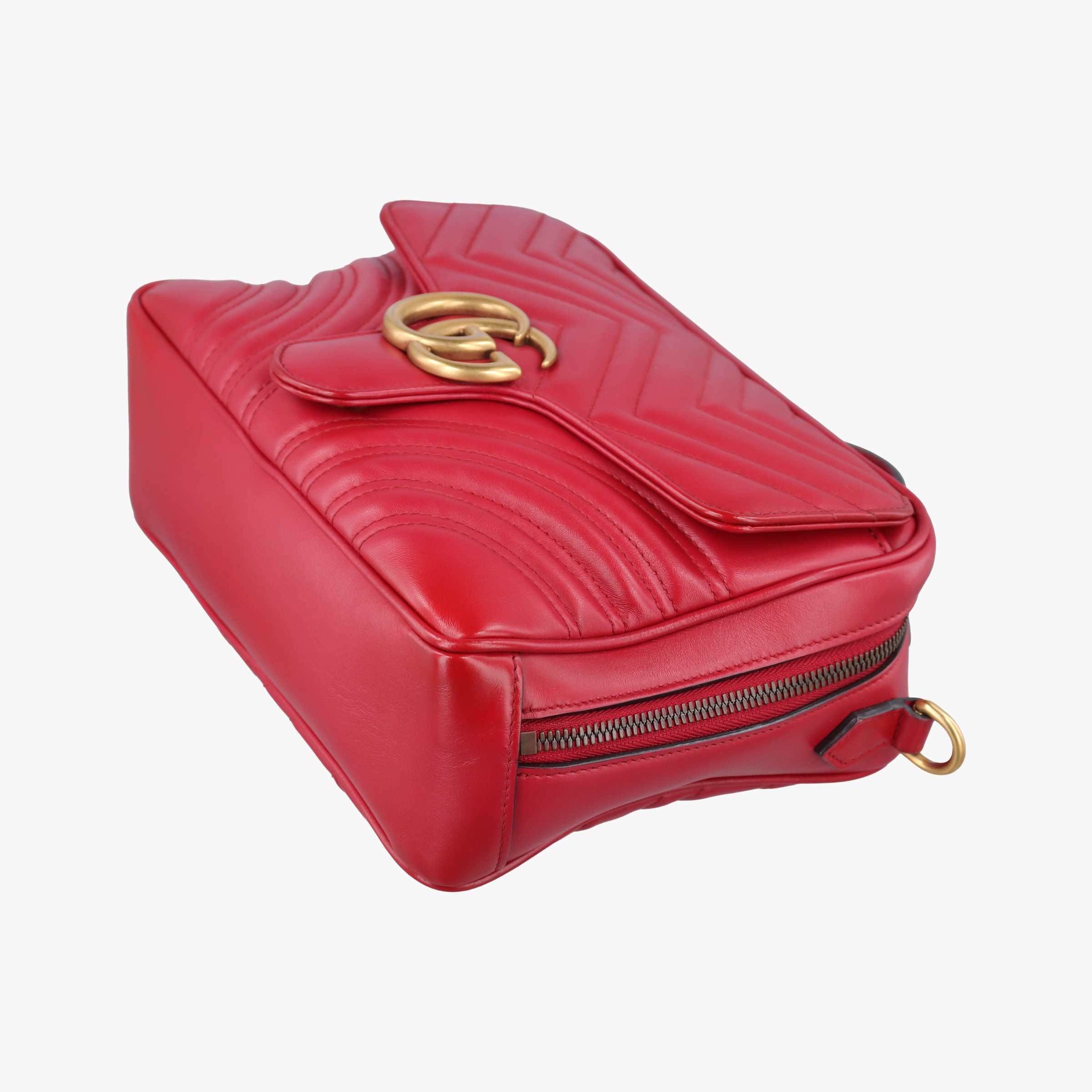 GG Marmont Red Leather 498100 A028081463GGマーモント レッド レザー 498100 A028081463