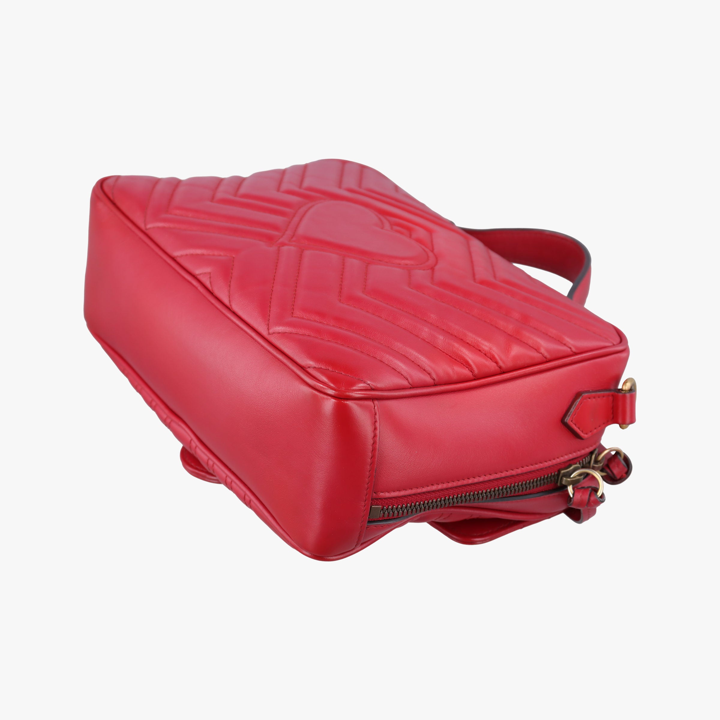 GG Marmont Red Leather 498100 A028081463GGマーモント レッド レザー 498100 A028081463