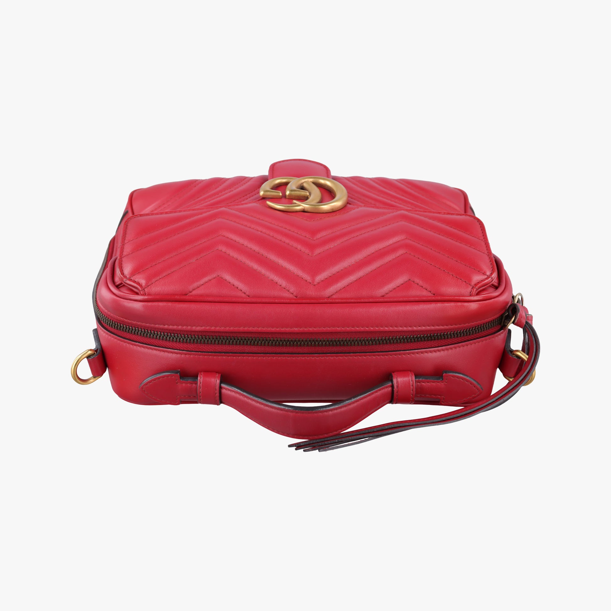 GG Marmont Red Leather 498100 A028081463GGマーモント レッド レザー 498100 A028081463