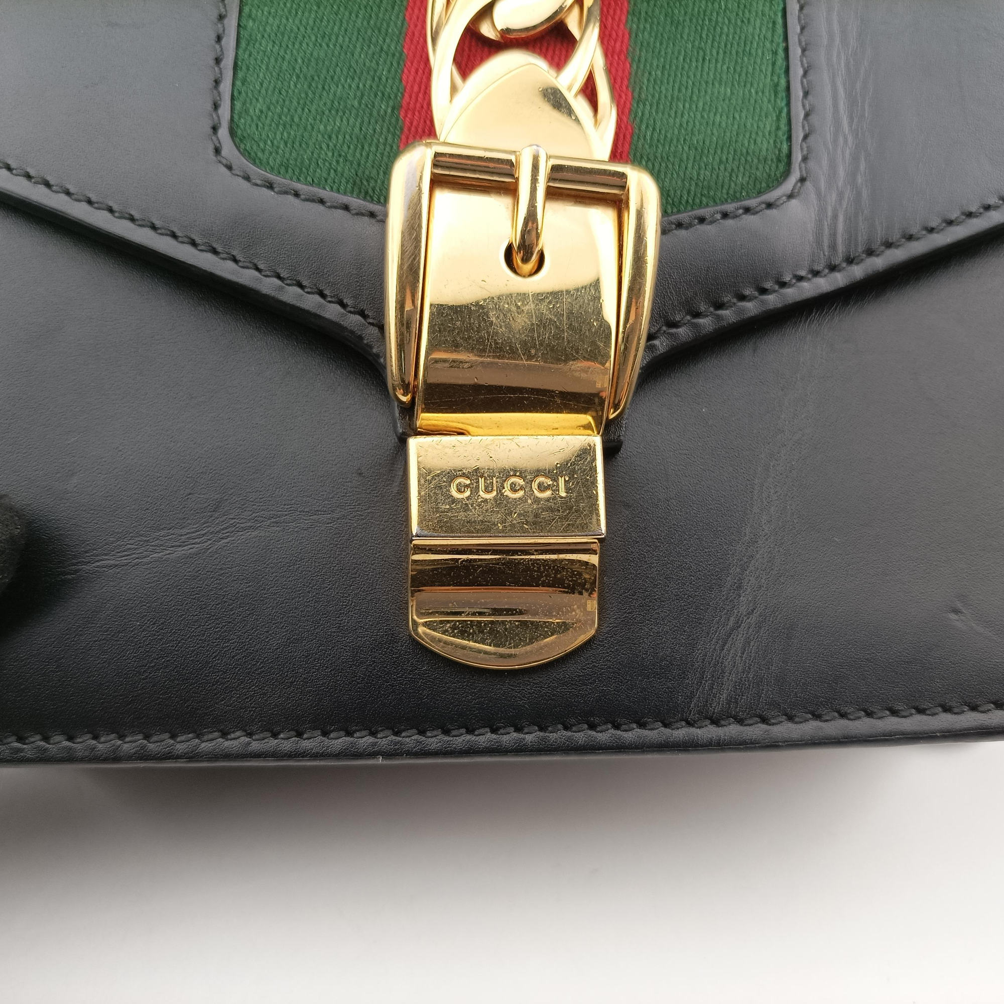 Sylvie Black×red×Green Leather 431666 Lot number unknownシルヴィ ブラック×レッド×グリーン レザー 431666 製番不明