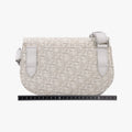 Saddle White Jacquard × Leather 07-BO-0242  IC Chipサドルバッグ ホワイト ジャガード×レザー 07-BO-0242  ICチップ