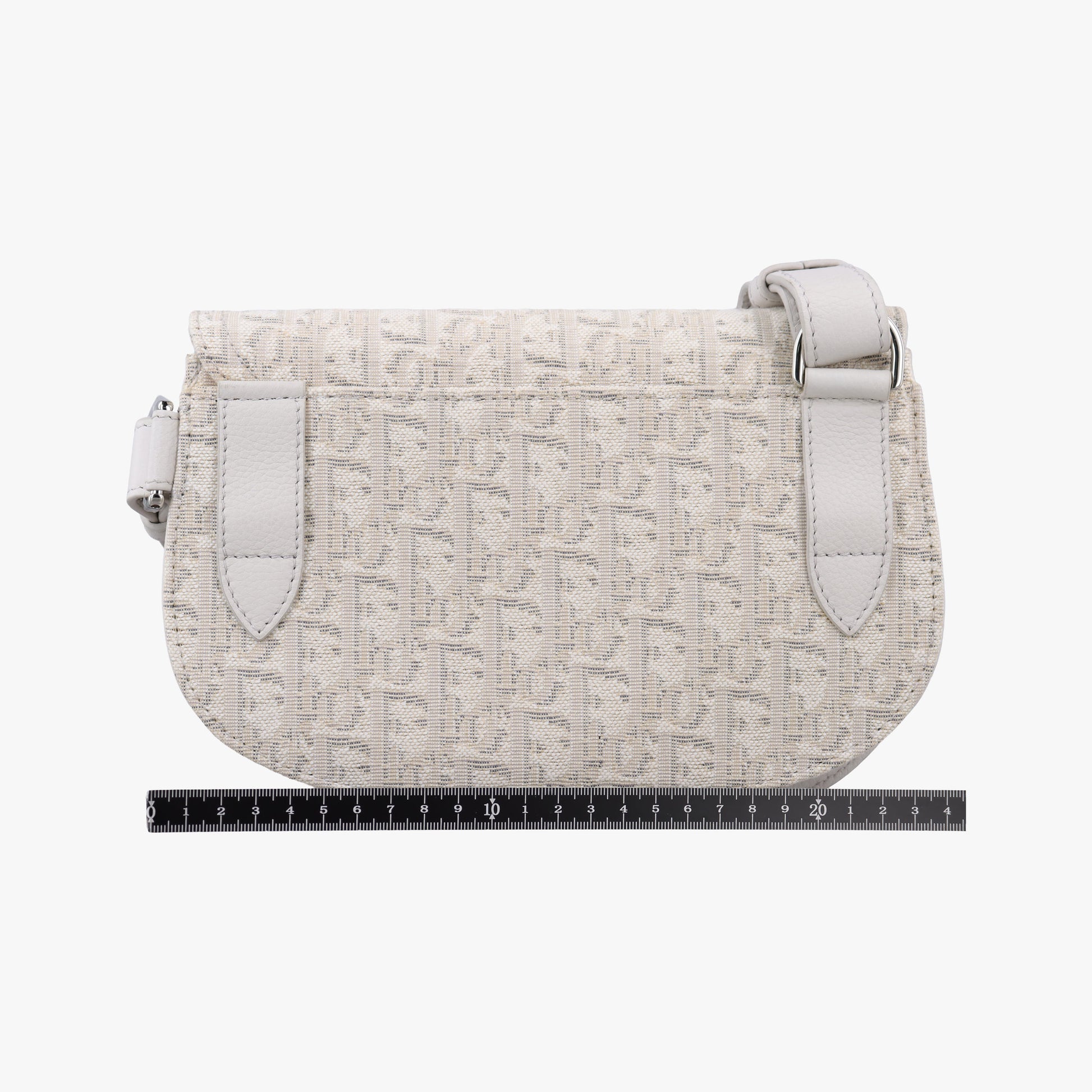 Saddle White Jacquard × Leather 07-BO-0242  IC Chipサドルバッグ ホワイト ジャガード×レザー 07-BO-0242  ICチップ