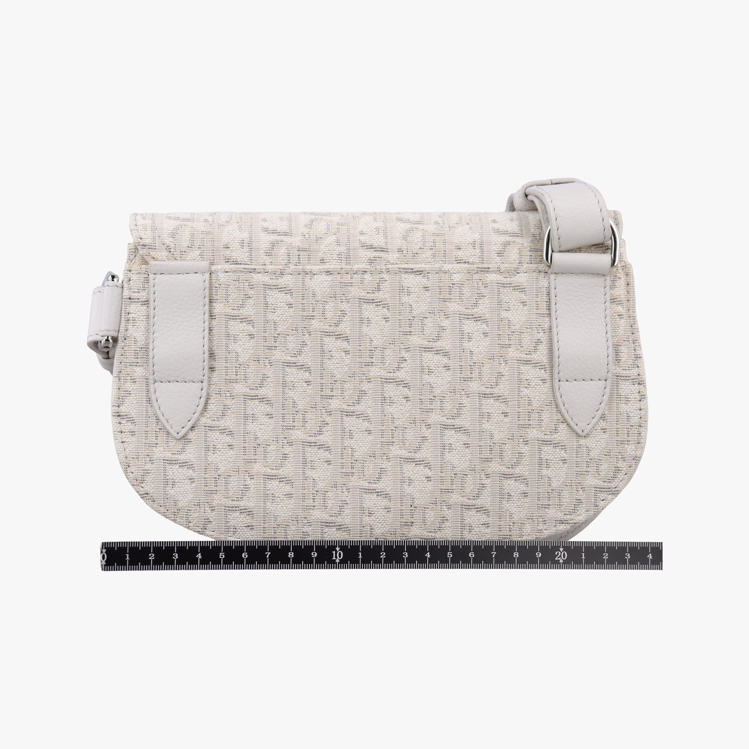 Saddle White Jacquard × Leather 07-BO-0242  IC Chipサドルバッグ ホワイト ジャガード×レザー 07-BO-0242  ICチップ