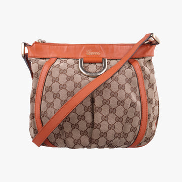 Abbey line Orange×Brown canvas×leather 203257 C5306519アビーライン オレンジ×ブラウン キャンバス×レザー 203257 C5306519