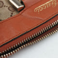 Abbey line Orange×Brown canvas×leather 203257 C5306519アビーライン オレンジ×ブラウン キャンバス×レザー 203257 C5306519