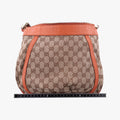 Abbey line Orange×Brown canvas×leather 203257 C5306519アビーライン オレンジ×ブラウン キャンバス×レザー 203257 C5306519