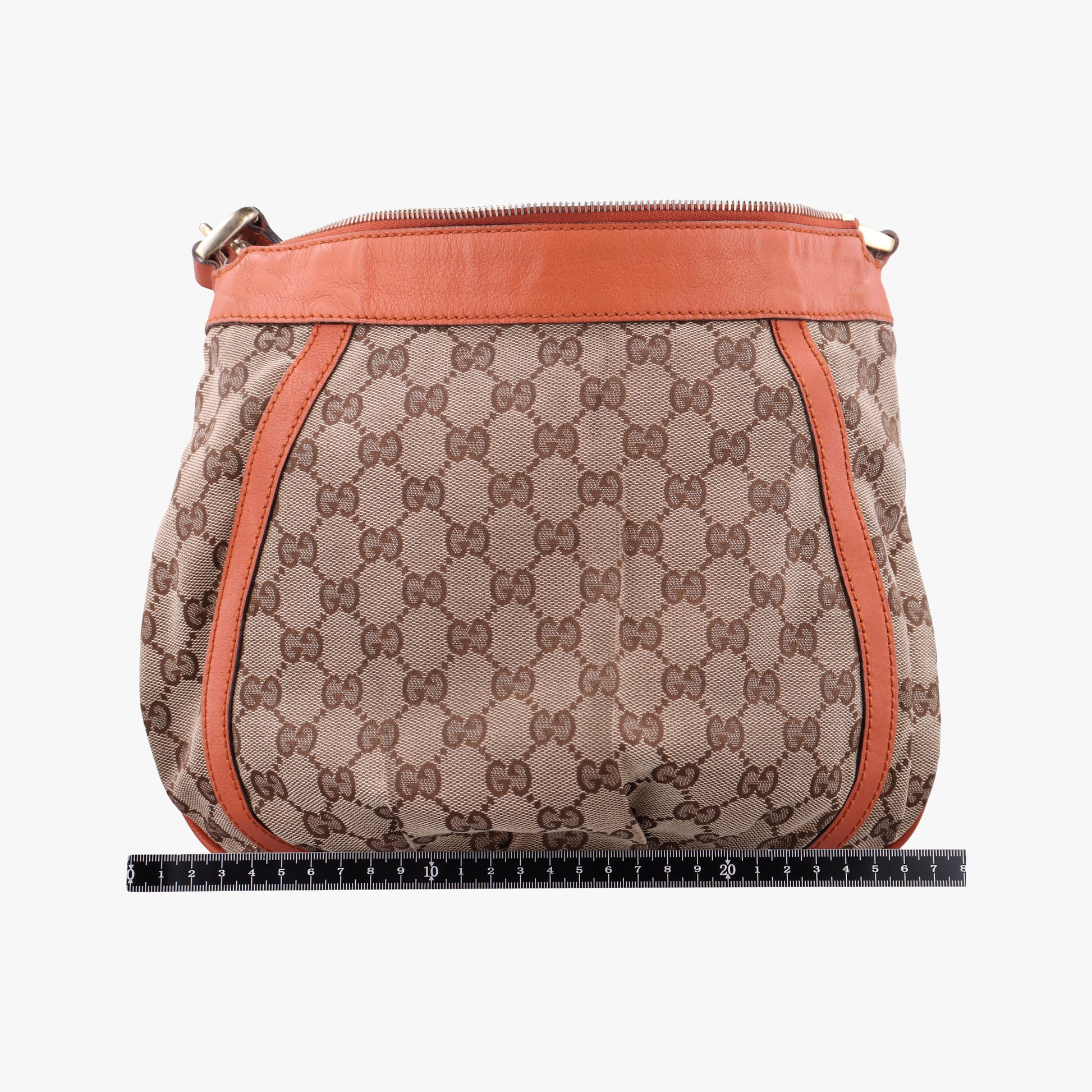 Abbey line Orange×Brown canvas×leather 203257 C5306519アビーライン オレンジ×ブラウン キャンバス×レザー 203257 C5306519