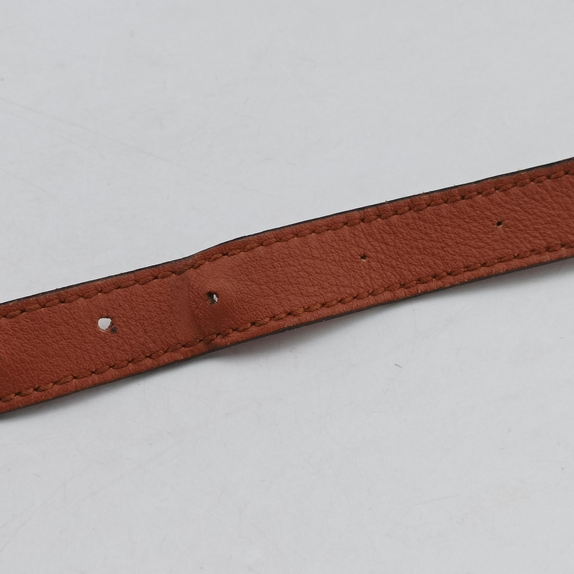 Abbey line Orange×Brown canvas×leather 203257 C5306519アビーライン オレンジ×ブラウン キャンバス×レザー 203257 C5306519
