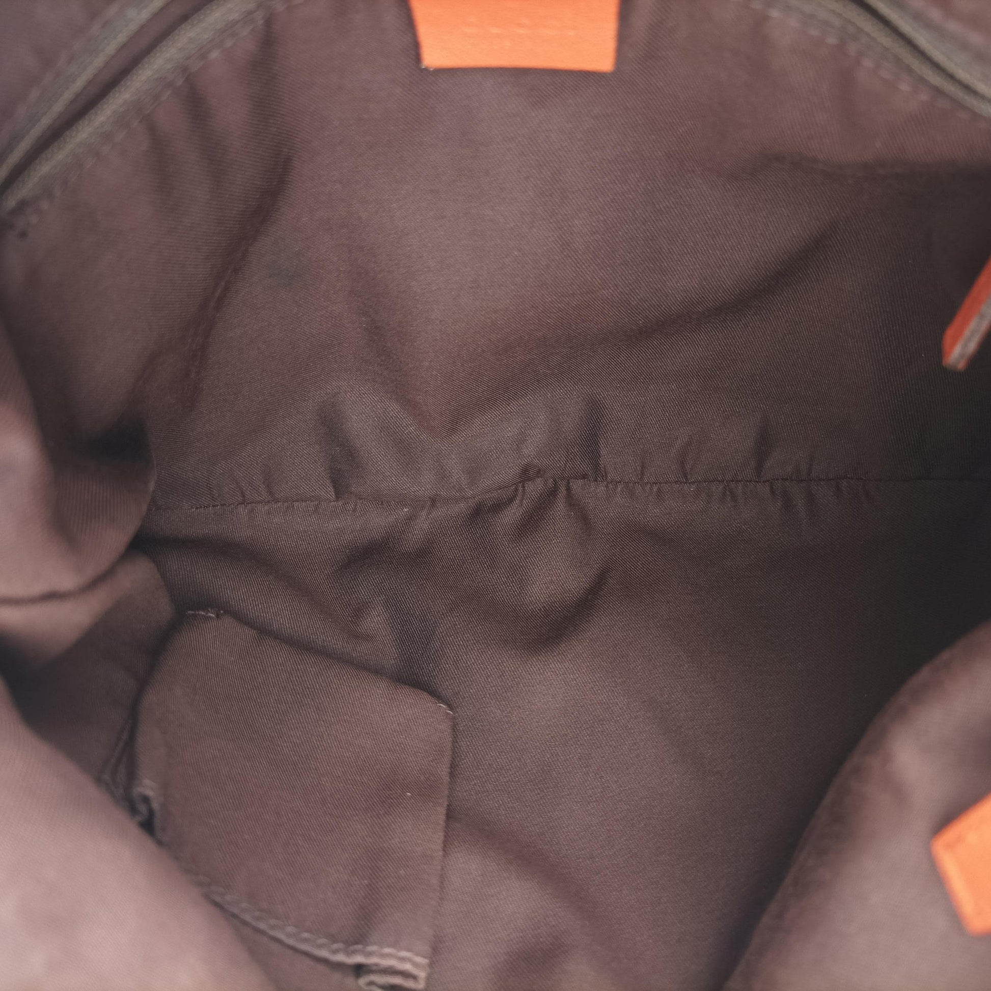 Abbey line Orange×Brown canvas×leather 203257 C5306519アビーライン オレンジ×ブラウン キャンバス×レザー 203257 C5306519