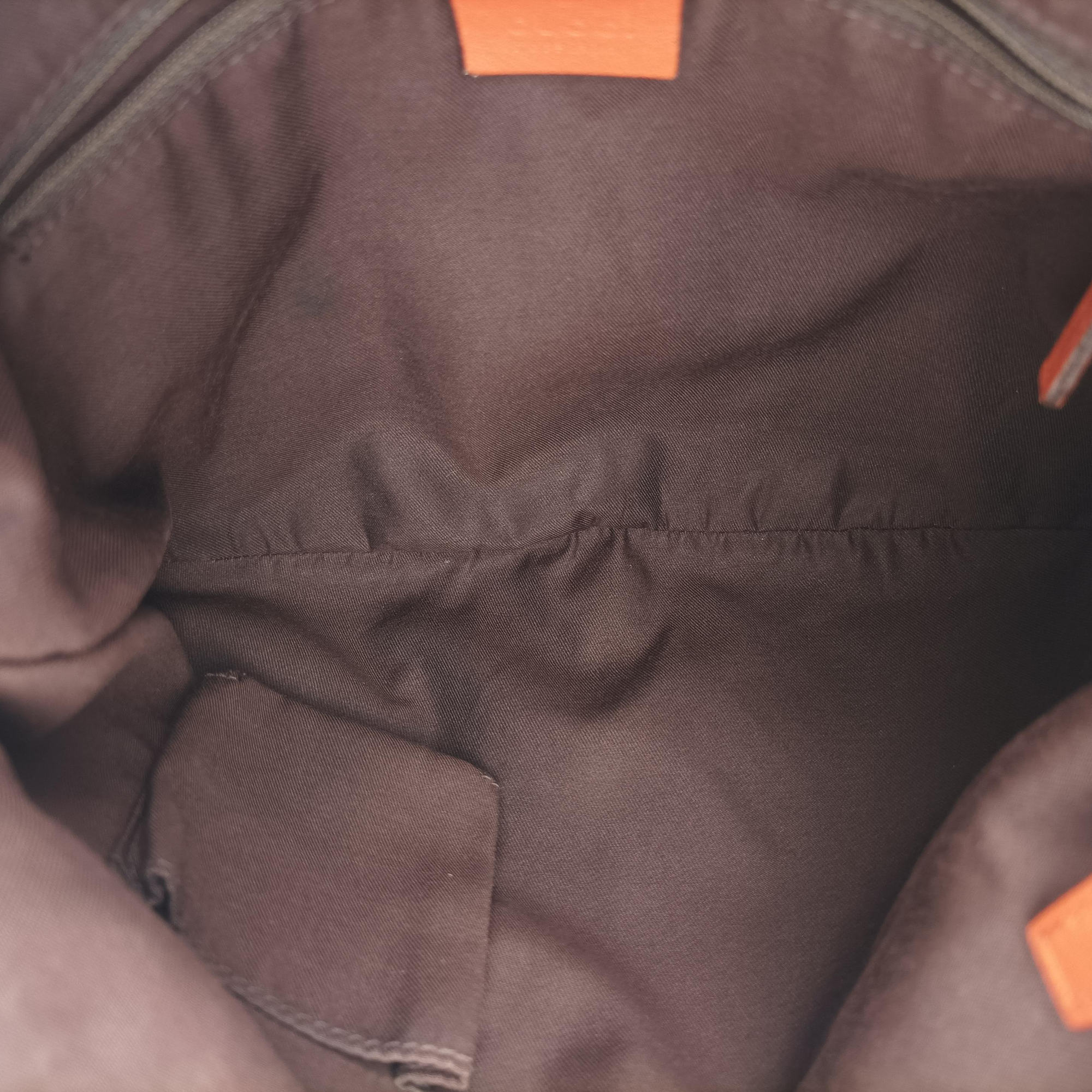 Abbey line Orange×Brown canvas×leather 203257 C5306519アビーライン オレンジ×ブラウン キャンバス×レザー 203257 C5306519