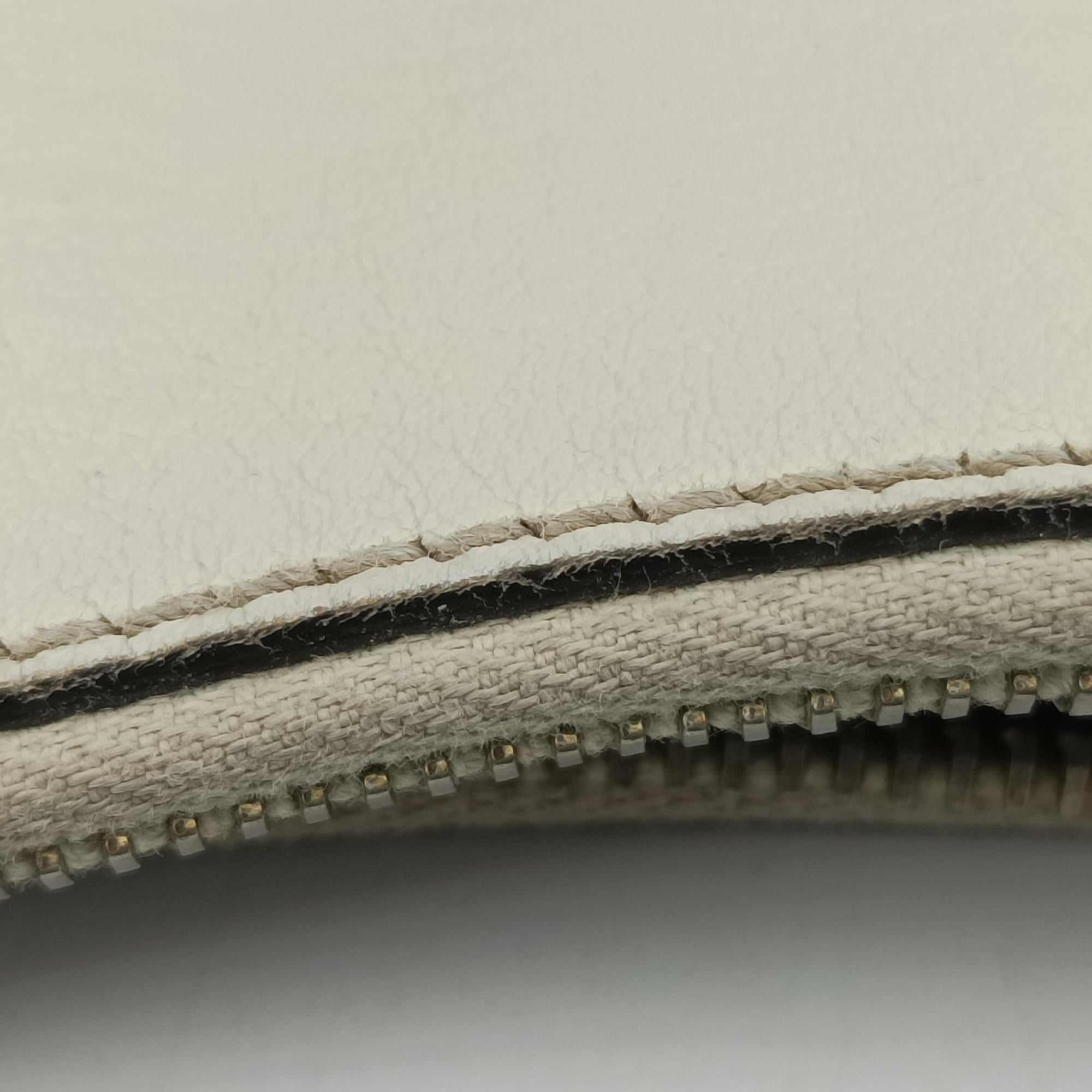 Abbey D-ring Hobo Beige×White canvas×leather 189833 E0248714アビー Dリング ホーボー ベージュ×ホワイト キャンバス×レザー 189833 E0248714