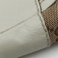 Abbey D-ring Hobo Beige×White canvas×leather 189833 E0248714アビー Dリング ホーボー ベージュ×ホワイト キャンバス×レザー 189833 E0248714