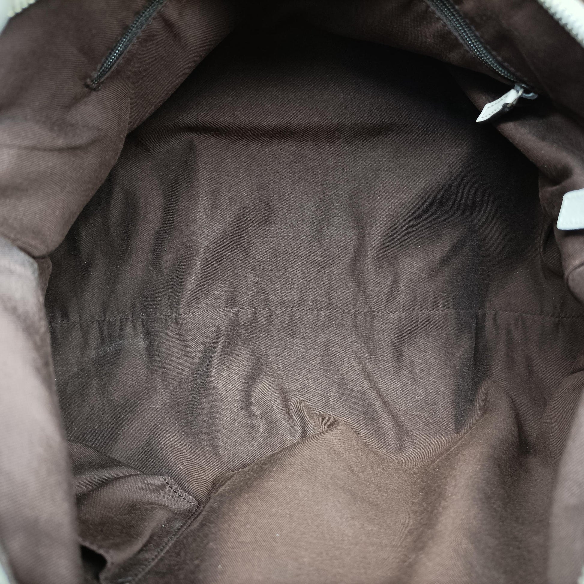 Abbey D-ring Hobo Beige×White canvas×leather 189833 E0248714アビー Dリング ホーボー ベージュ×ホワイト キャンバス×レザー 189833 E0248714